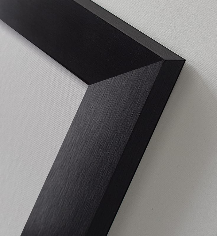 Wariant 2. Rama Modern Black, aluminium, 4 cm szerokości